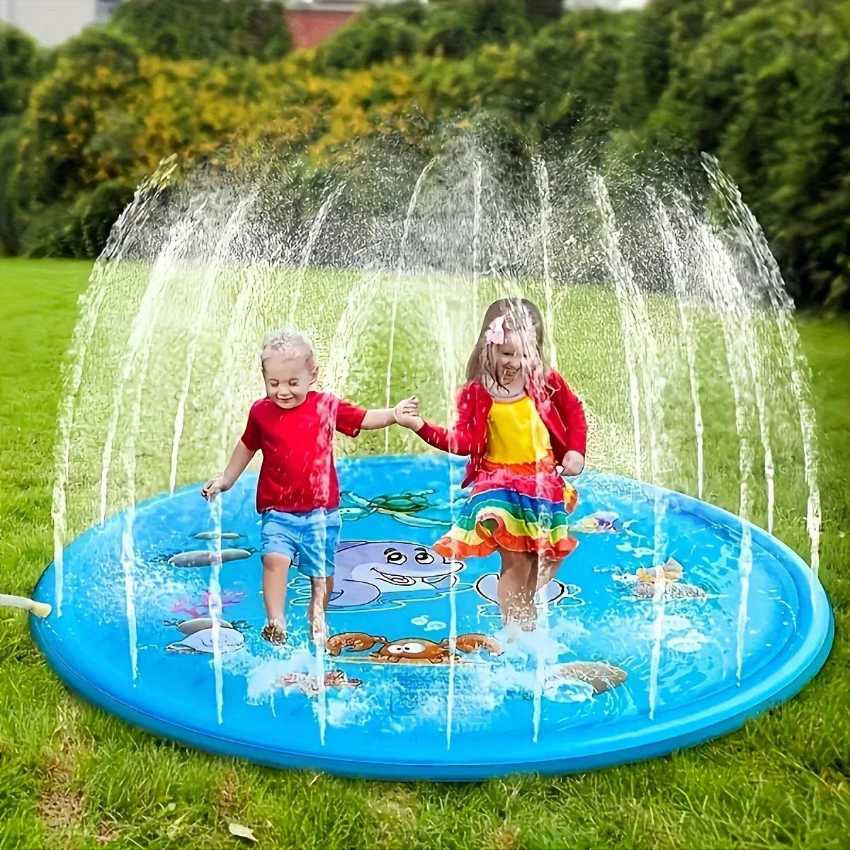 Kids' Outdoor Sprinkler Water Play Mat