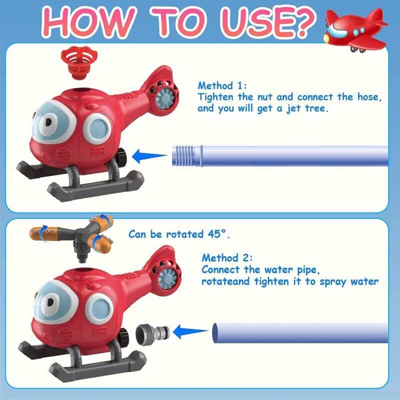 Kids' Outdoor Water Sprinkler Baseball Game – 360° Rotating Summer Splash Toy