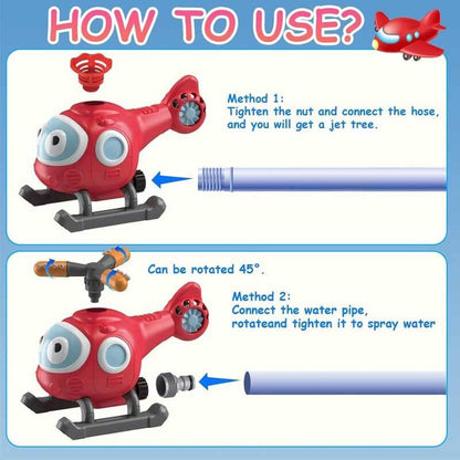 Kids' Outdoor Water Sprinkler Baseball Game – 360° Rotating Summer Splash Toy