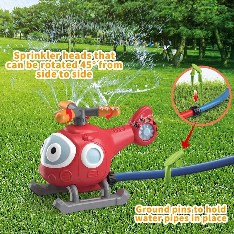 Kids' Outdoor Water Sprinkler Baseball Game – 360° Rotating Summer Splash Toy