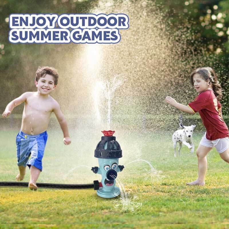 Kids' Outdoor Water Sprinkler Baseball Game – 360° Rotating Summer Splash Toy
