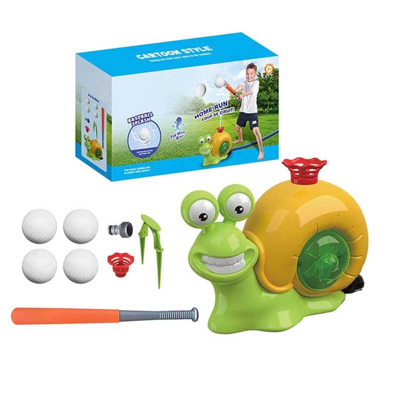 Kids' Outdoor Water Sprinkler Baseball Game – 360° Rotating Summer Splash Toy