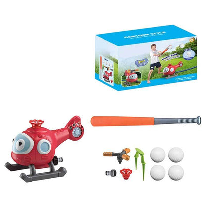 Kids' Outdoor Water Sprinkler Baseball Game – 360° Rotating Summer Splash Toy