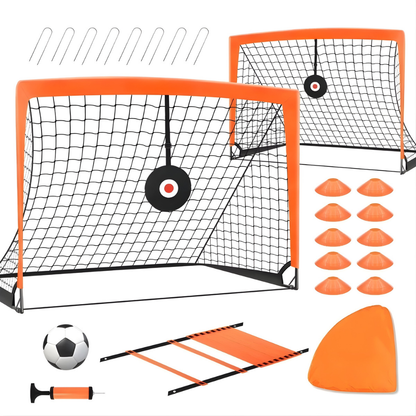 Ensemble de but de football portable pour enfants, pour l’entraînement et le jeu en extérieur