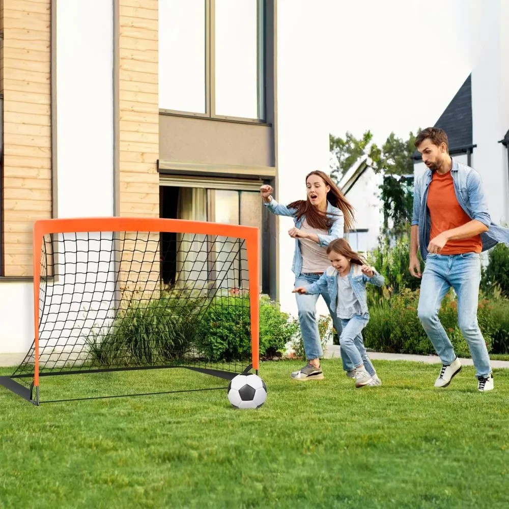 Ensemble de but de football portable pour enfants, pour l’entraînement et le jeu en extérieur