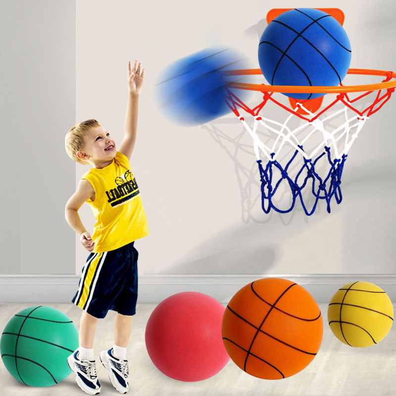 Kids' Quiet Indoor Basketball with Soft ABS Construction