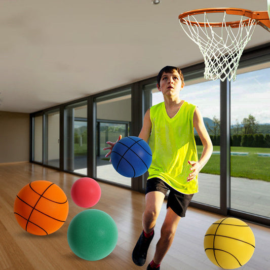 Kids' Quiet Indoor Basketball with Soft ABS Construction