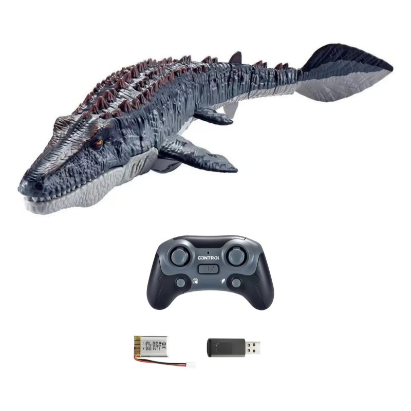 Kids' Remote Control Swimming Dinosaur with Water Spray