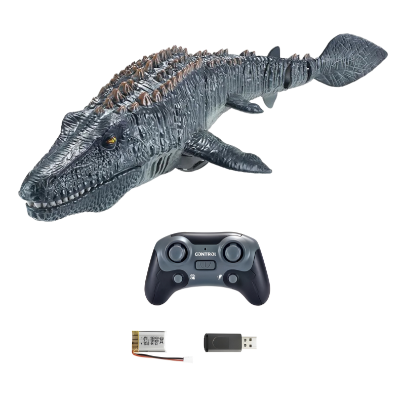 Kids' Remote Control Swimming Dinosaur with Water Spray
