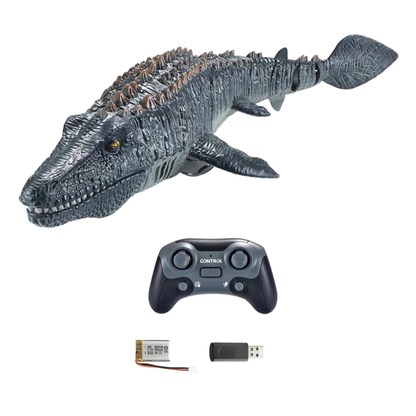 Kids' Remote Control Swimming Dinosaur with Water Spray