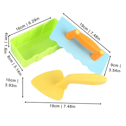 Kids' Sand and Snow Block Moulds 3-Pack