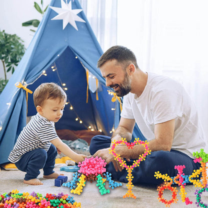 Kids' Snowflake Interlocking Building Blocks for Creative Play