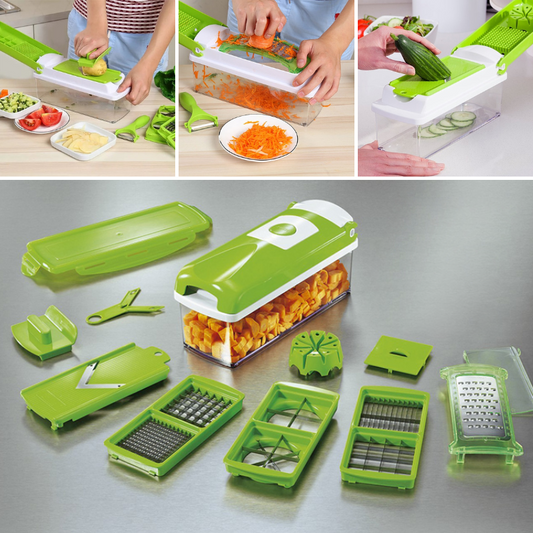 KitchenMaster 12-in-1-groentesnijder en -rasp