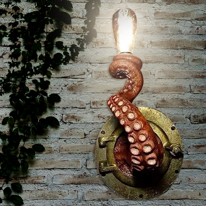 Krakenna Octopus Wall Light Sculptural Marine Lamp