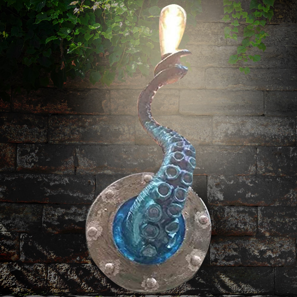 Krakenna Octopus Wall Light Sculptural Marine Lamp