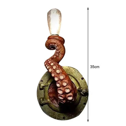 Krakenna Octopus Wall Light Sculptural Marine Lamp