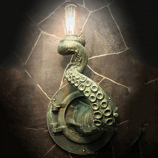 Krakenna Octopus Wall Light Sculptural Marine Lamp