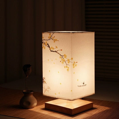 Kyomi Japandi Wooden Table Lamp Minimalist Ambient Light