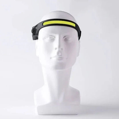 LED Headlight with Wave Sensor, 5 Light Modes and Adjustable Headband