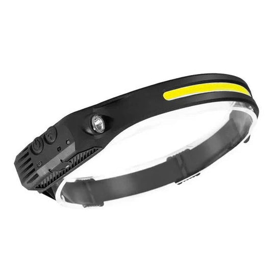 LED Headlight with Wave Sensor, 5 Light Modes and Adjustable Headband