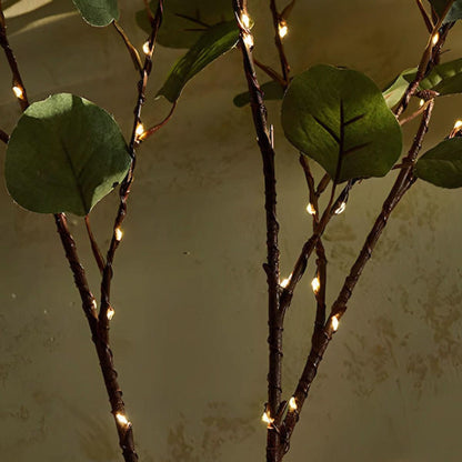 LED Olive Branch Fairy Light with 120 Warm White Lights and Adjustable 70 cm Branch