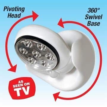 LED Sensor Lamp with Motion Detection and 360° Adjustment