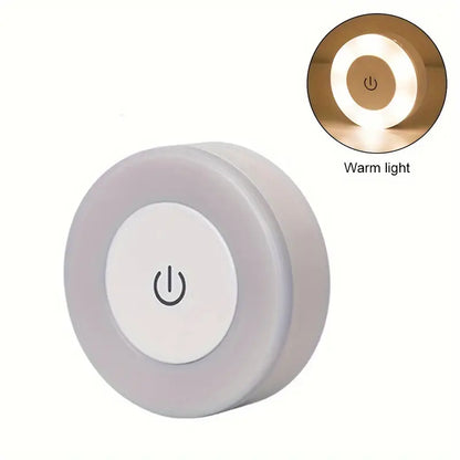 LED Touch Night Lamp Dimmable Ambient Light with Warm and White Modes