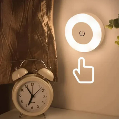 LED Touch Night Lamp Dimmable Ambient Light with Warm and White Modes