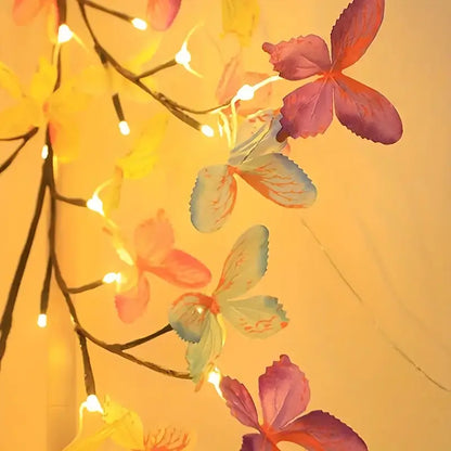 LED Willow Branch Fairy Light Tree with Butterfly Decor