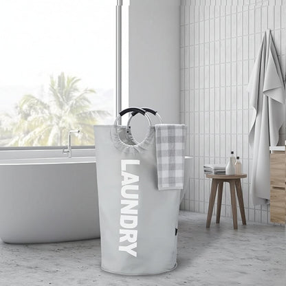 Large 90L Foldable Laundry Hamper Waterproof Fabric Clothes Basket