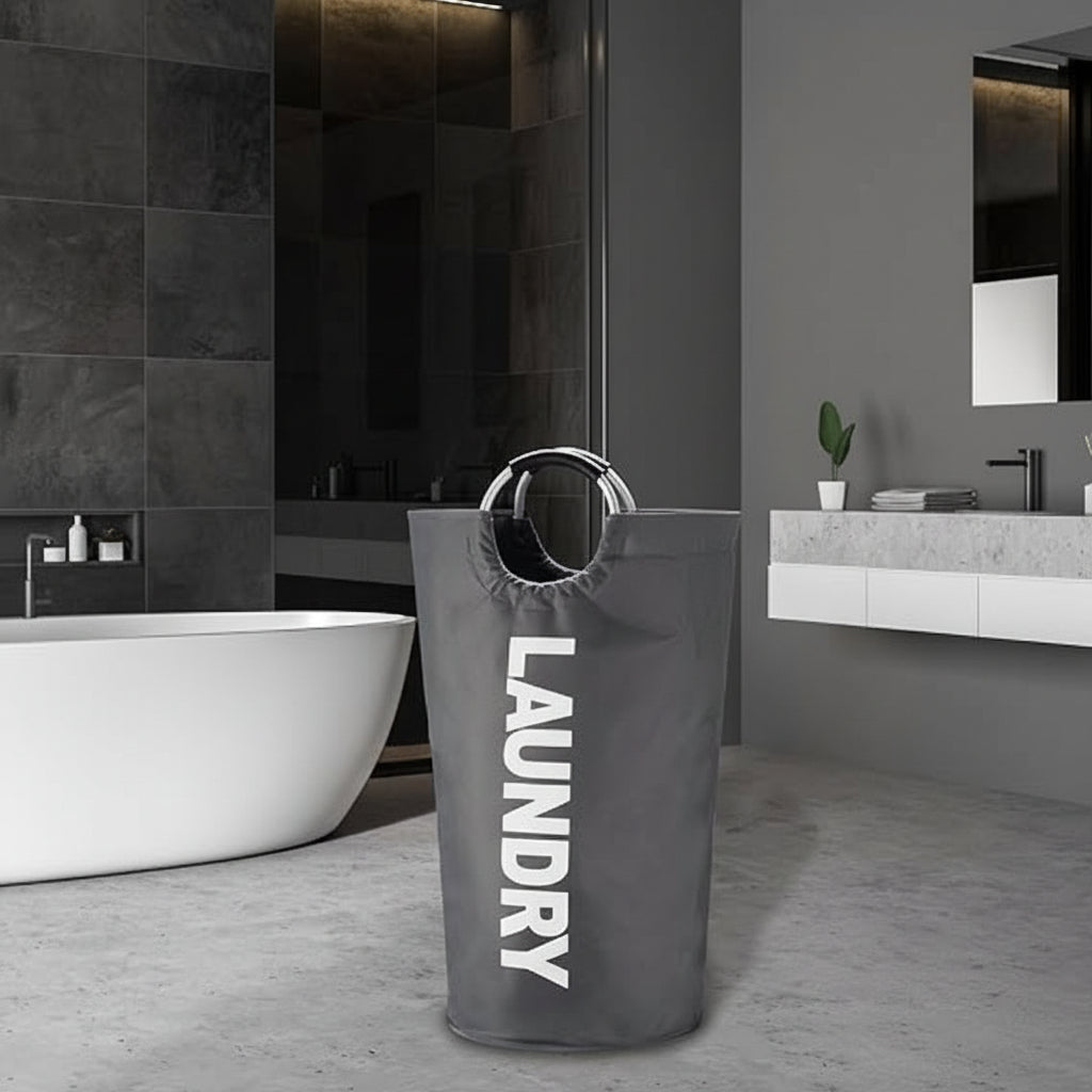Large 90L Foldable Laundry Hamper Waterproof Fabric Clothes Basket