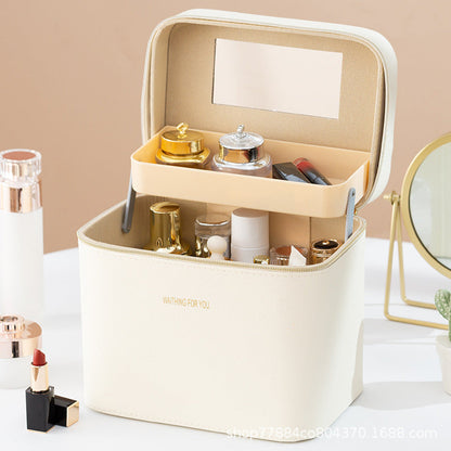 Large Makeup and Skincare Travel Bag with Organized Compartments