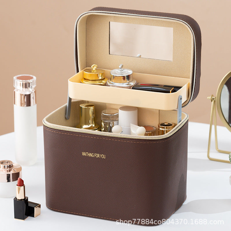Large Makeup and Skincare Travel Bag with Organized Compartments