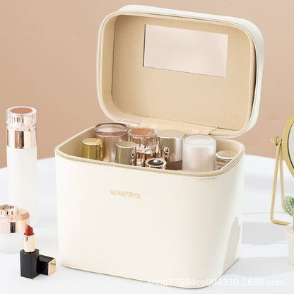 Large Makeup and Skincare Travel Bag with Organized Compartments