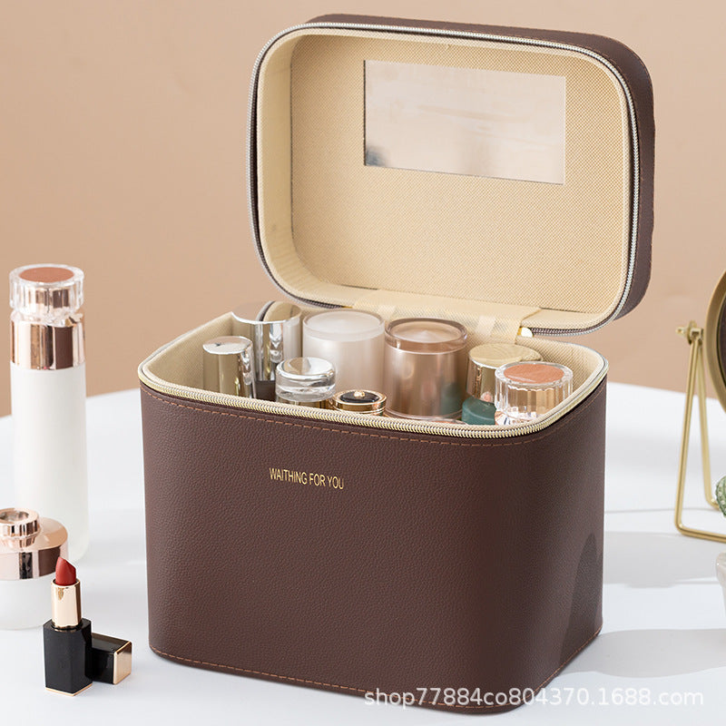 Large Makeup and Skincare Travel Bag with Organized Compartments
