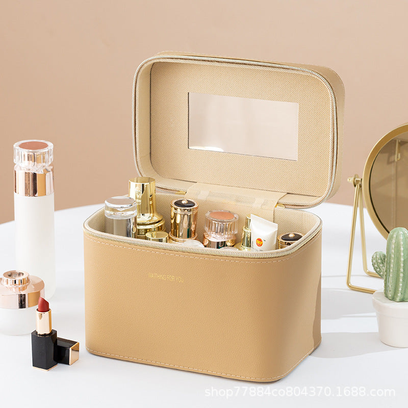 Large Makeup and Skincare Travel Bag with Organized Compartments