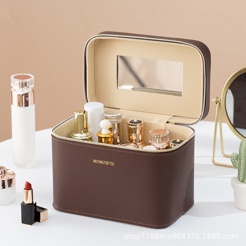 Large Makeup and Skincare Travel Bag with Organized Compartments