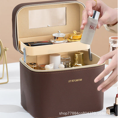 Large Makeup and Skincare Travel Bag with Organized Compartments