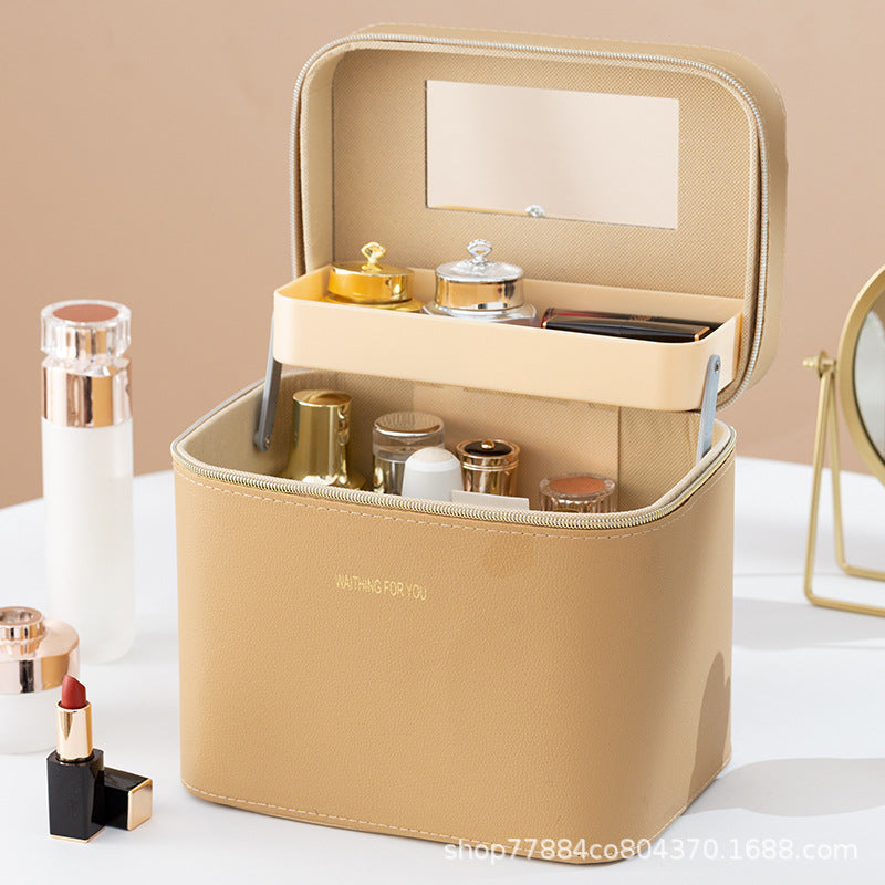 Large Makeup and Skincare Travel Bag with Organized Compartments