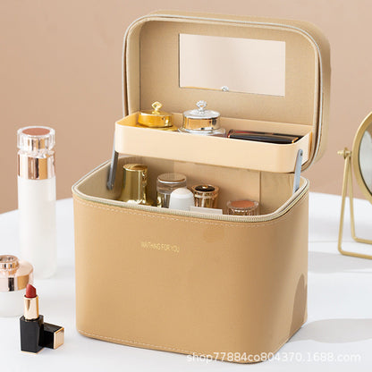 Large Makeup and Skincare Travel Bag with Organized Compartments