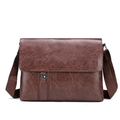 Lars Large Leather Shoulder Bag Minimalist Laptop Work Bag
