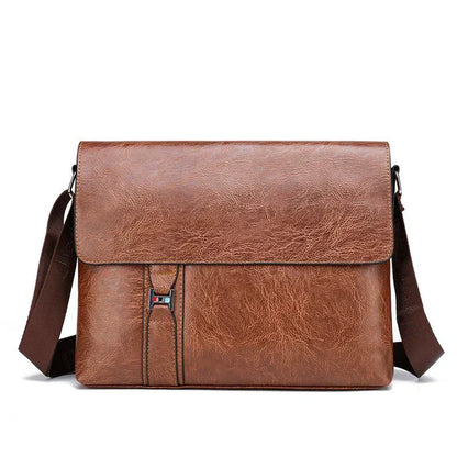 Lars Large Leather Shoulder Bag Minimalist Laptop Work Bag