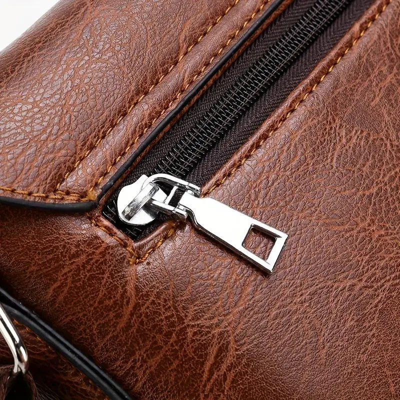 Lars Large Leather Shoulder Bag Minimalist Laptop Work Bag