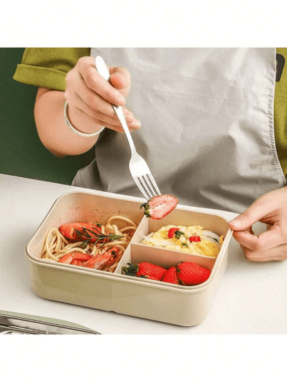 Leak Proof 1200ml Adult Bento Lunch Box with Cutlery and 3 Compartments
