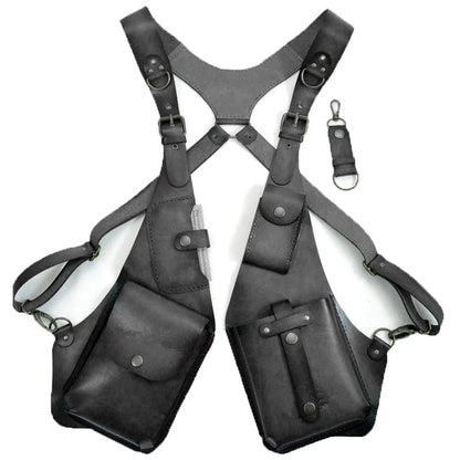 Leather Anti-Theft Shoulder Holster Bag – Secure Crossbody Harness