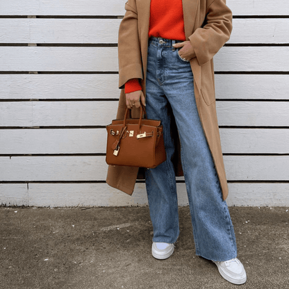 Leather Handbag for Women with Adjustable Strap and Spacious Design