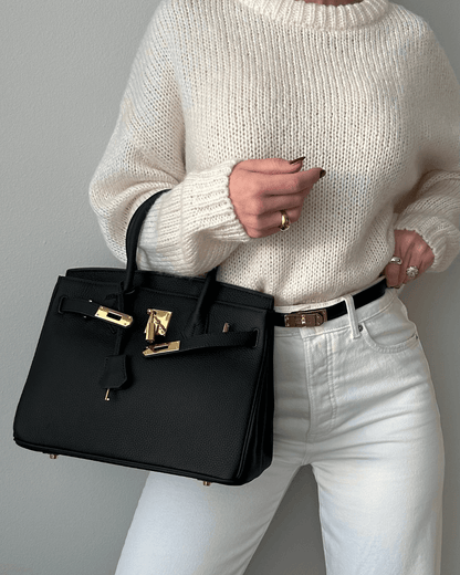 Leather Handbag for Women with Adjustable Strap and Spacious Design