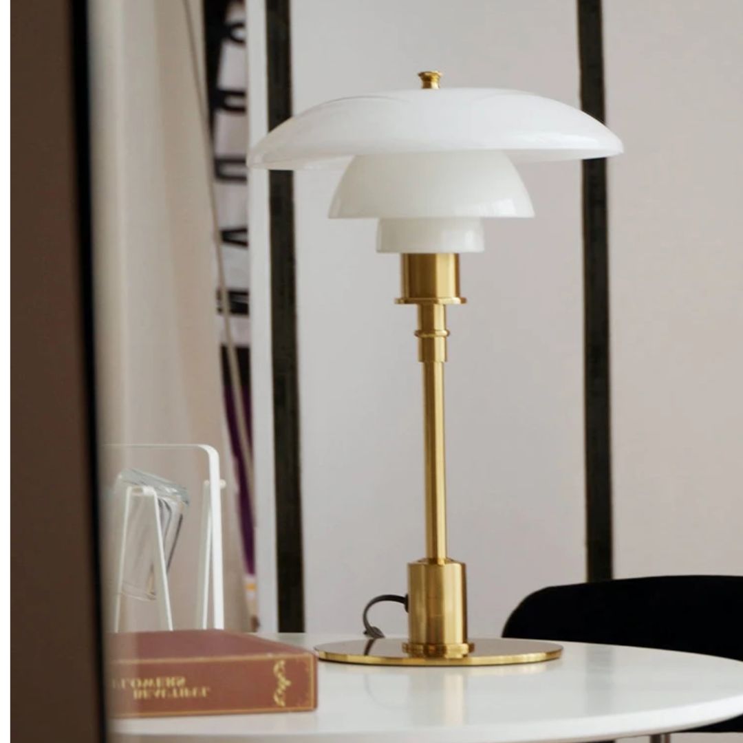 Lena Nordic LED Table Lamp Scandinavian Glass Accent Light