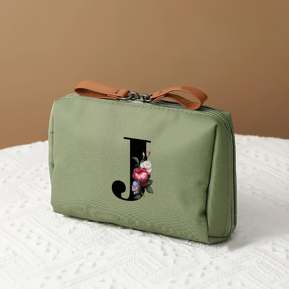 Letter Print Travel Makeup Organizer Cosmetic Storage Bag