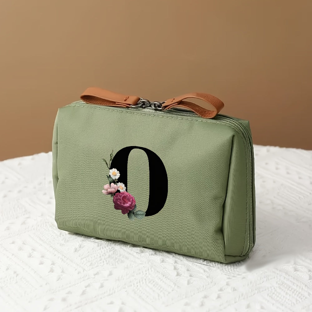 Letter Print Travel Makeup Organizer Cosmetic Storage Bag